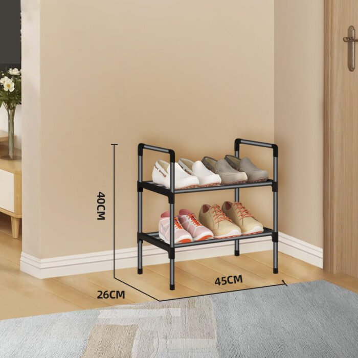 45cm Multi-Tier Collapsible Shoe Shelf