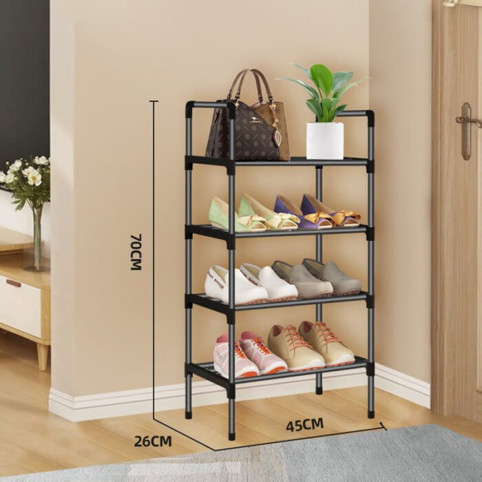 45cm Multi-Tier Collapsible Shoe Shelf - Image 3