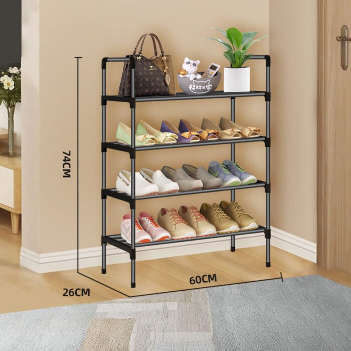 60cm Multi-Tier Collapsible Shoe Shelf - Image 3