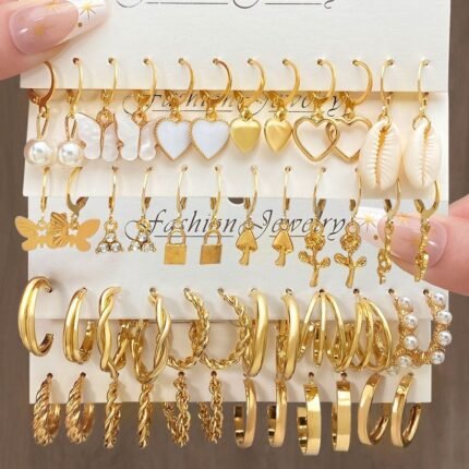 Gold Earrings sets