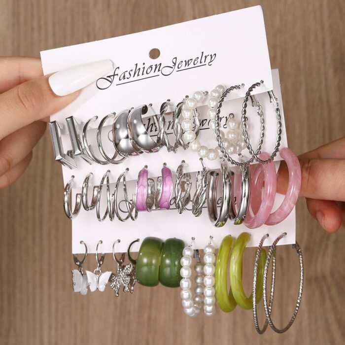 Fashion Jewelry Mixed Earring Set - Image 3