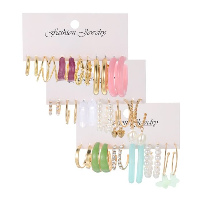 Fashion Jewelry Mixed Earring Set - Image 4