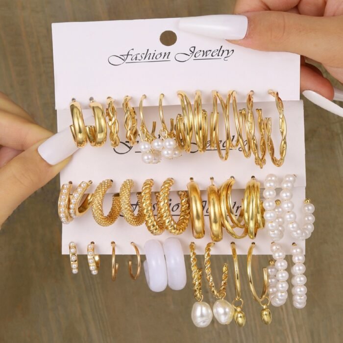 Fashion Chunky Earrings Multipack - Image 2